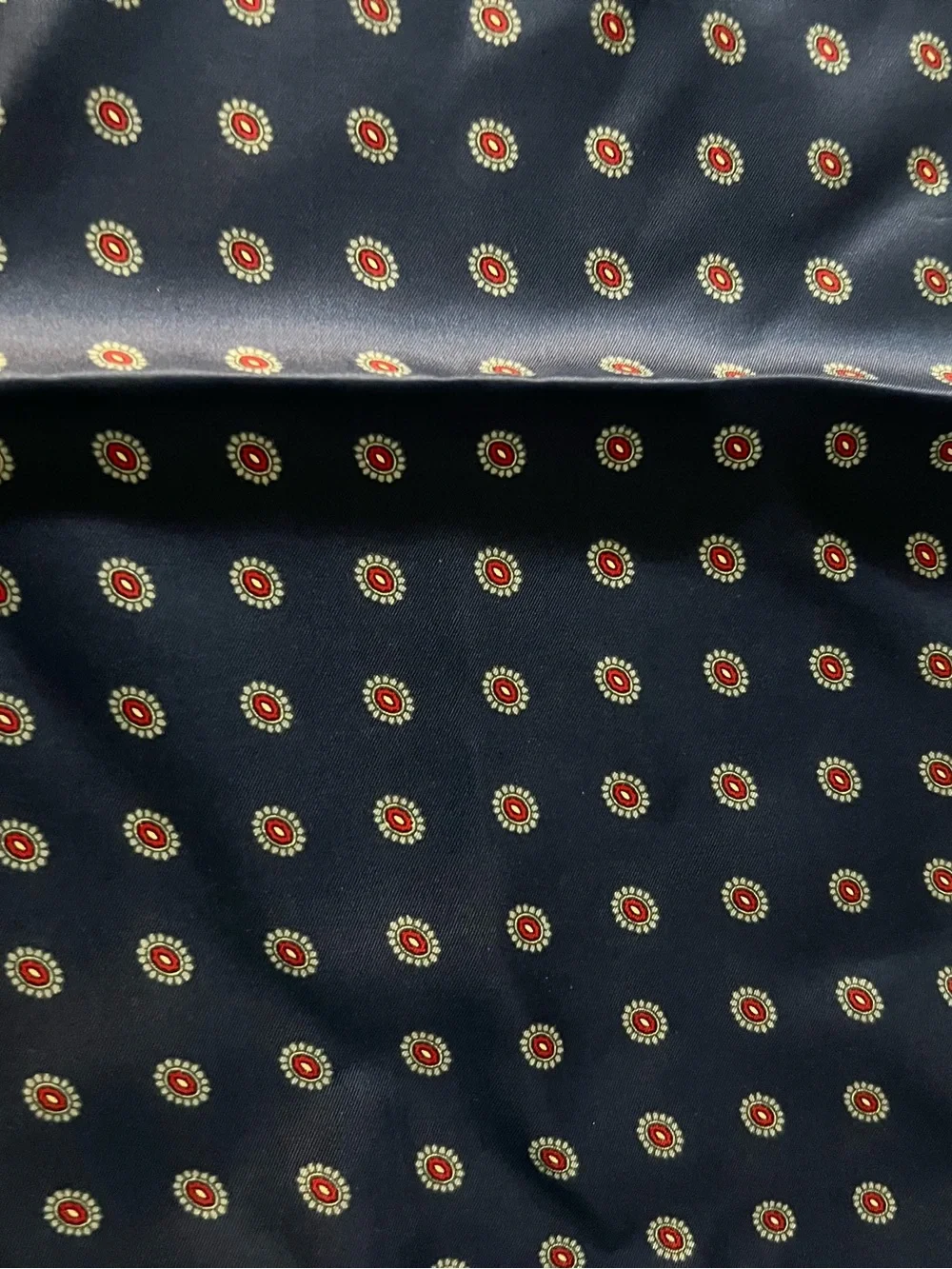 Christian Dior Silk Scarf Vintage Navy Italy